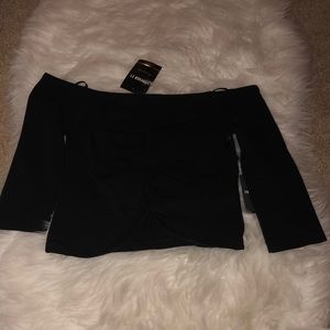 Off the shoulder ruched top